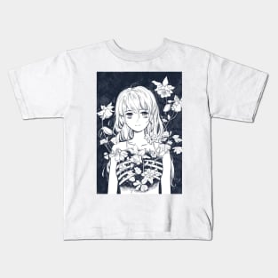 Girl Bone Flower 2 Kids T-Shirt